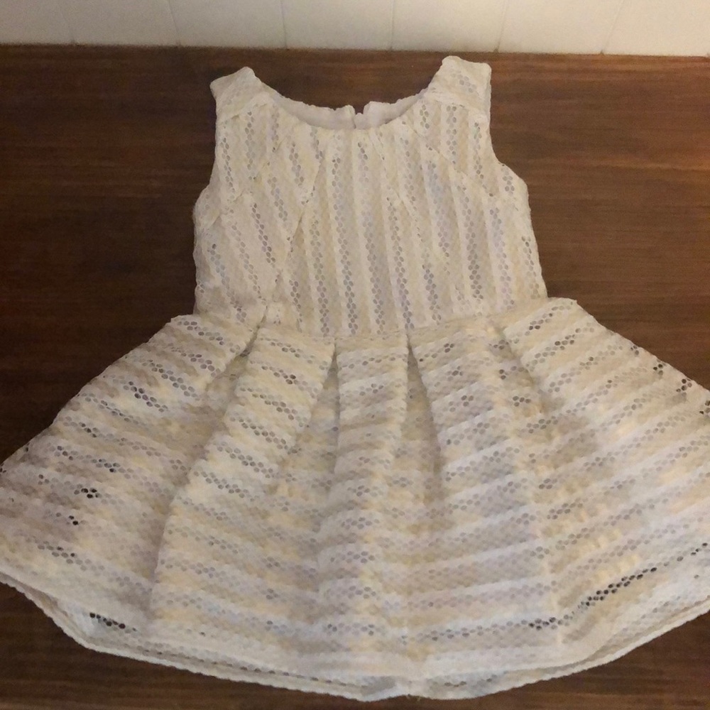 White/Gold party dress